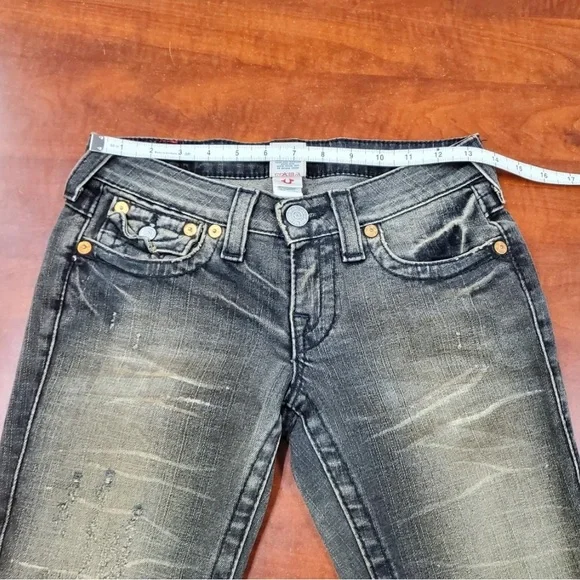 Rare Vintage Lowrise Mud Wash True Religion Distressed Jeans - Picture 4 of 8